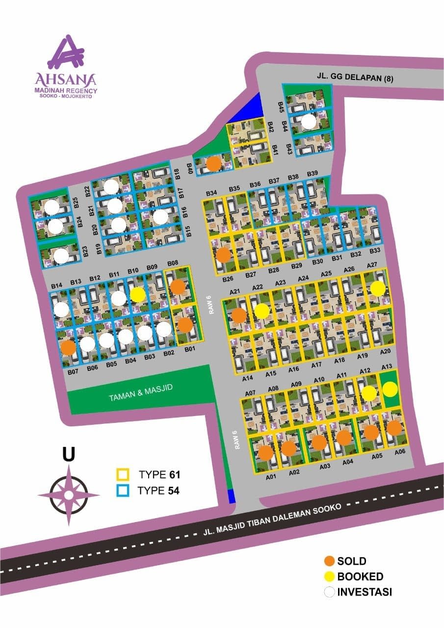 Perumahan Syariah Sooko Mojokerto  Ahsana Madinah Regency 